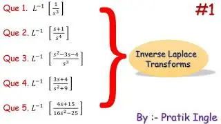 How to solve Inverse laplace transforms by using basic simple formulas fully explained in Hindi