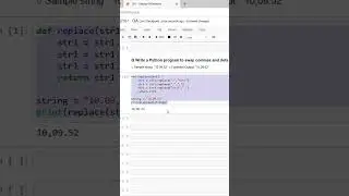 2.81 Python program to swap commas and dots 