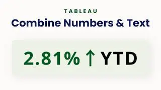 Quickly Round and Format Numeric Text in Tableau: Combine Text and Numbers with Precision