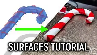 How to use SURFACE modelling to create incredible 3D printed objects! Advanced Fusion CAD Tutorial
