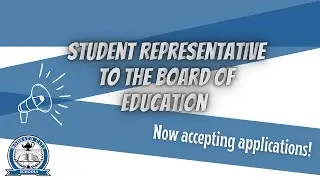 MCS Board of Education - Student Representative - Applications Now Open!