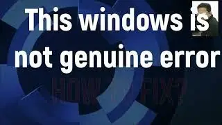 This copy of windows is not genuine build 7600