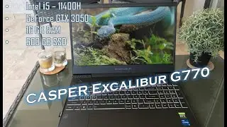 Casper Excalibur G770.1140-BVJ0X Intel Core I5 11400H 16GB 500GB SSD RTX3050 Freedos 15.6