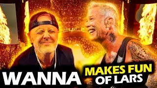 JAMES HETFIELD MAKING FUN OF LARS ULRICH FAVORITE WORD LIVE (2024) #METALLICA #wanna