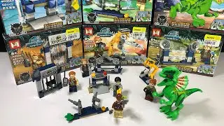 Jurassic Park Lego Knock-Off Unboxing
