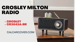 Crosley Milton Desktop Radio CR3043A-BK Vintage Look Desktop Radio with Bluetooth