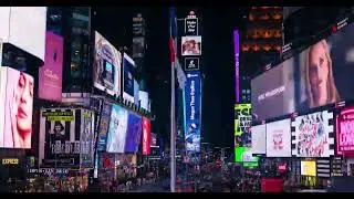 4k Timelapse video Times Square Night
