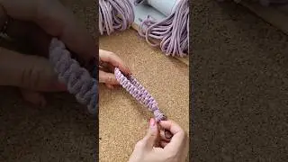 makramé kulcstartó készítés / macrame wristlet keychain #macrametutorial