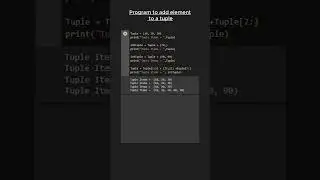 I didn't know there are this many ways to add elements in TUPLE 😲😱😱😎😎