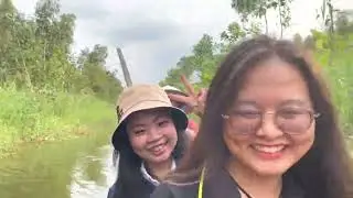 Cruising down the cannal in U Minh Forest Camau