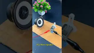 DIY Speaker Making￼ | Dc Motor Project 
