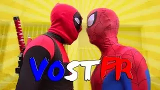 Deadpool vs Spiderman - Deadpool Cosplay Superhero Parkour VOSTFR