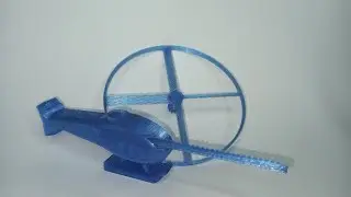 Launching a 3D-printed helicopter toy