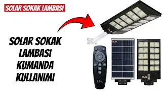 SOLAR STREET LIGHT USAGE. 
