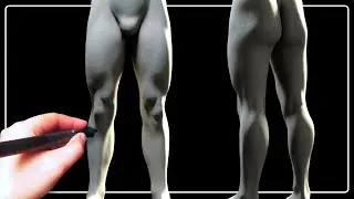 Sculpting a Full Male Character - Part 4: Legs | Blender 3D