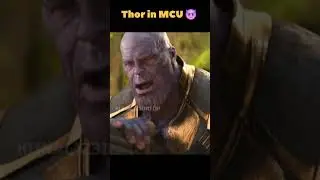 Thor in Cartoon 🤡 Vs in MCU💪😈 #shorts #marvel #trending #thor #mcu