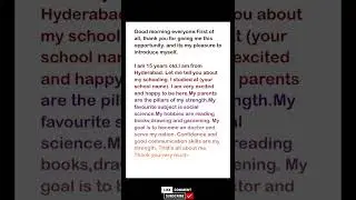 self introduction in english for college students 