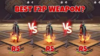 R5 HoD vs R5 Iron Sting vs R5 Shigure Gameplay Comparisons! What’s D’ Best F2P Weapon for Alhaitham?
