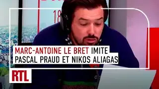 Marc-Antoine Le Bret imite Pascal Praud et Nikos Aliagas