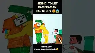 Cameraman's Sad Story #shorts #shortvideo #skibiditoilet #art #drawing #cameraman