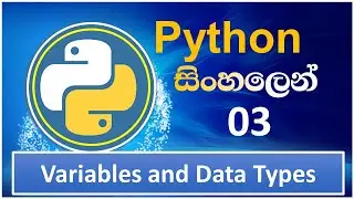Python Tutorial - 03 | Variables and Data Types | Sinhala