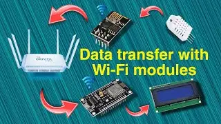 DHT Sensor Transmitting via ESP Module and Displaying on LCD with NodeMCU