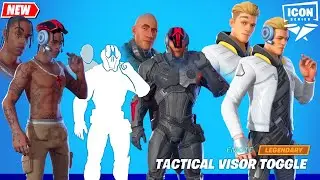 All ICON Skins doing The Rock Eyebrow Emote Fortnite シ
