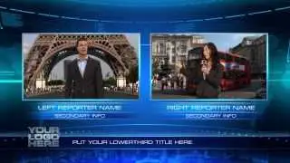 Virtual Studio TV Set 2 - After Effects Template with Tutorial