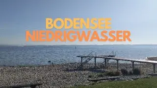 Bodensee Niedrigwasser in und um Immenstaad (2,72m am 11.04.2025)