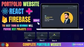 🚀🚀🚀  Build Portfolio Website Using Reactjs And Firebase| Create React And Firebase Portfolio Website