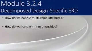 3.2.4 - Decomposed Design-Specific ERD