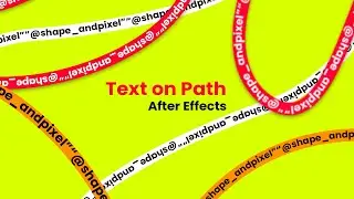 Text on Paths in After Effects | Tutorial