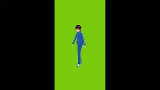 Walking boy green screen, no copyright video || no copyright video