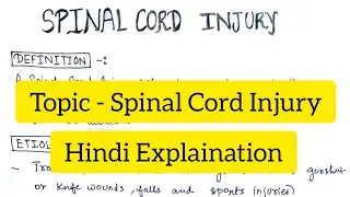 Spinal Cord Injury | Etiology | Types | Symptoms | Asia Impairment Scale | Treatment |