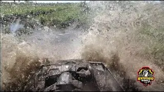 Крещение BRP XMR1000 болотами, первый раз сразу в грязь.  Polaris Sportsman 570 и BRP Outlander 500