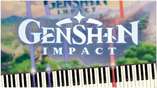 Website BGM (Genshin Impact) - Synthesia / Piano Tutorial