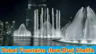 Dubai Fountain show water dancing in arabic music|Burj khalifa UAE Dubai Mall 2021