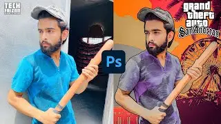 How to Create GTA Effect in Photoshop | Photoshop Tutorial | By Tech Faizan