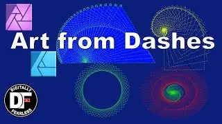 So easy! Use dashes and line tips to create art. Affinity Photo tutorial. Works with Affinity Design