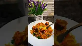 Тушеная капуста с говядиной!