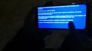 Синий экран смерти на телефоне:/