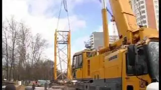 Как устанавливают башенный кран