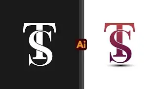 TS Letter Logo Design In Adobeillustrator Logo Design #tutorials #viralvideo #Graphics-Actor youtube