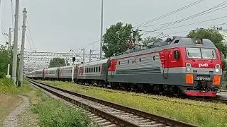 ЭП1М-561 с пассажирским поездом №59 Кисловодск - Новокузнецк