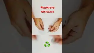 Portafoto de materiales reciclados 