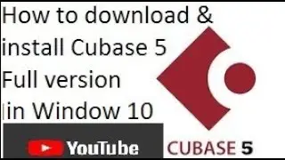 how to install cubase in window 10