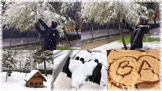 SESSİZ VLOG | İSTANBULA KAR YAĞDI! | EVDE HAMBURGER YAPTIK | ÇAM AĞACIMIZI KALDIRDIK ❄️☃️