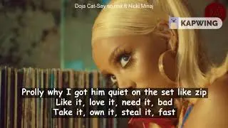 Doja Cat - Say So ft Nicki Minaj Official lyrics video