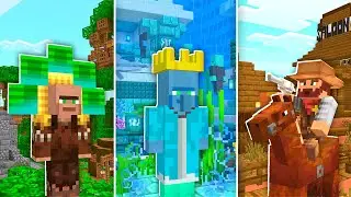 Minecraft Tapi Ada 9 VILLAGE BARU Dengan ADDON Ini...