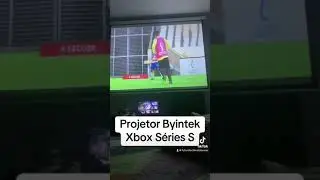 Projetor Byintek x25 testando no Xbox Series S